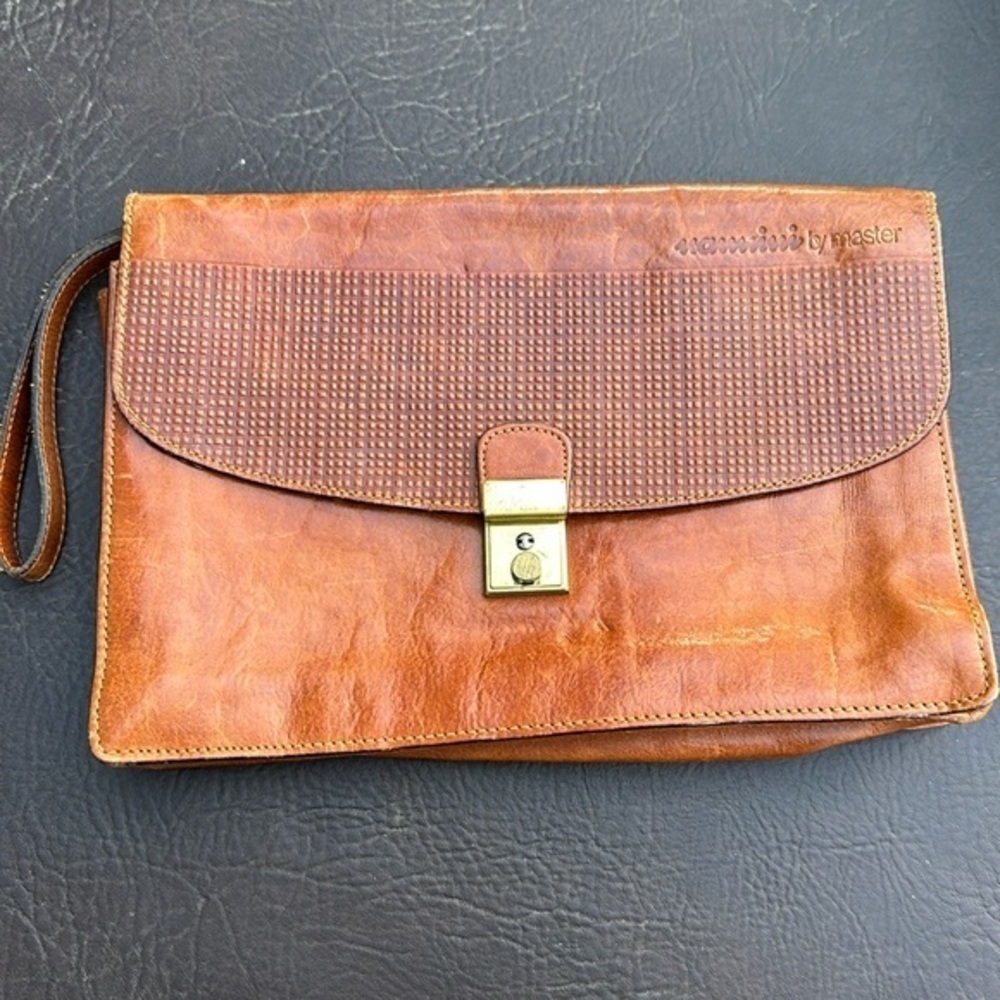 🤎🤎🤎Vintage Nomini by Master stunning leather purse wallet whisky tan Unisex